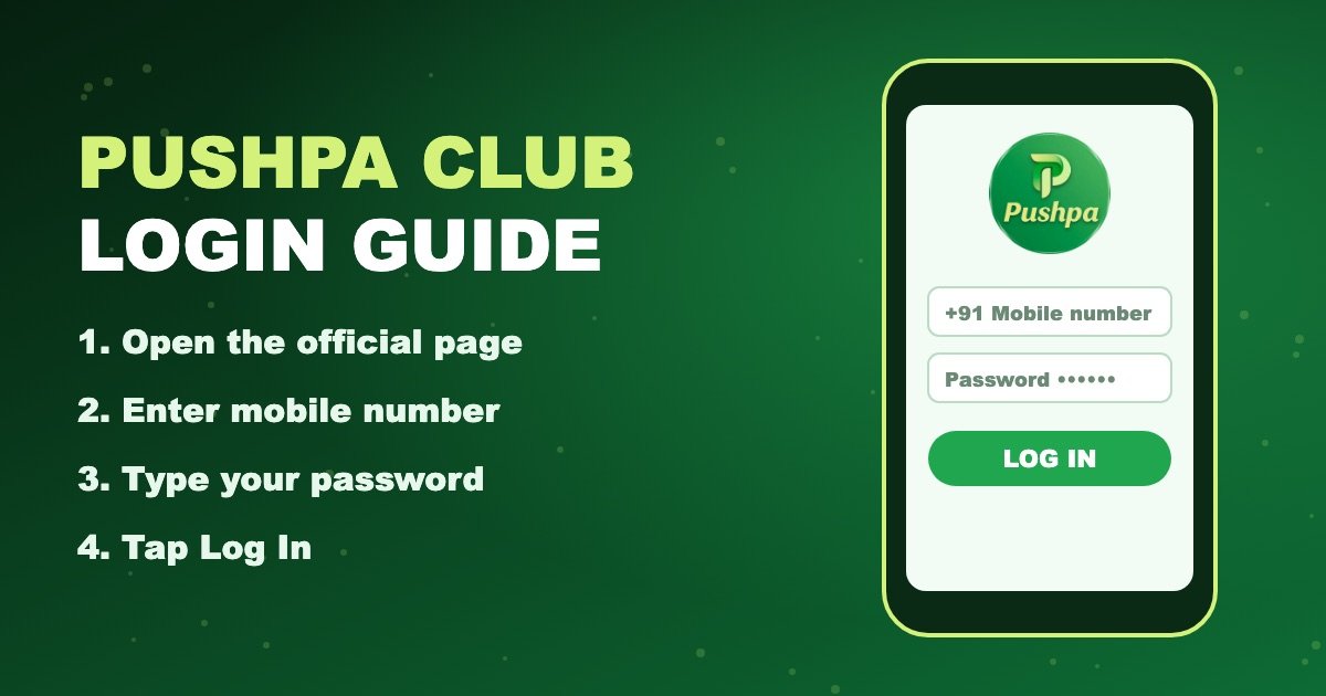 Pushpa Club login steps